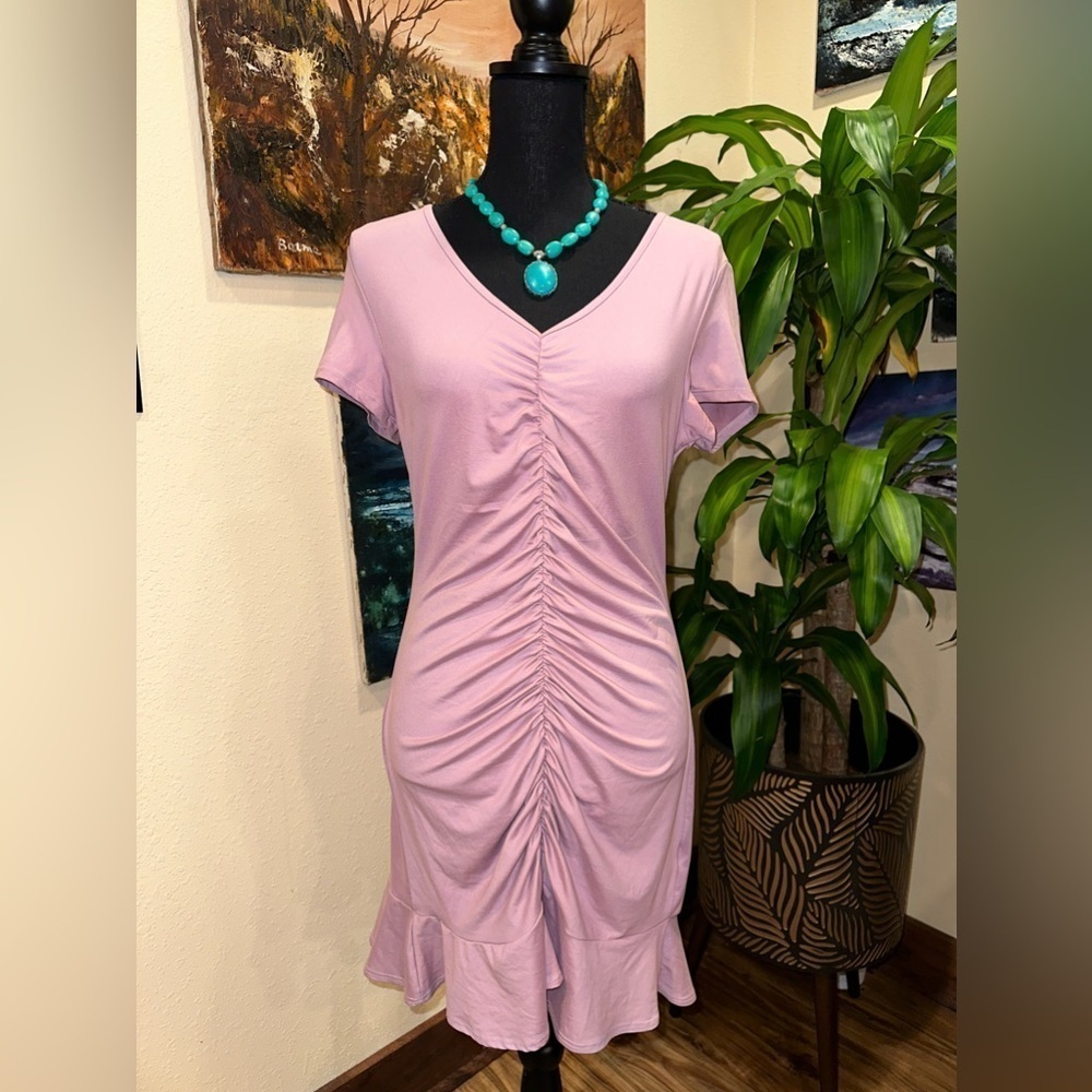The Vanity Room Mini Dress Antique Pink Size Medium